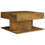Mesa de centro madera contrachapada roble ahumado 57x57x30 cm en Mesas de centro | Comprar online en Foru.es