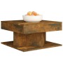 Mesa de centro madera contrachapada roble ahumado 57x57x30 cm en Mesas de centro | Comprar online en Foru.es