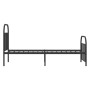 Estructura de cama con cabecero y estribo metal negro 90x190 cm de vidaXL, Camas y somieres - Ref: Foro24-353645, Precio: 91,...