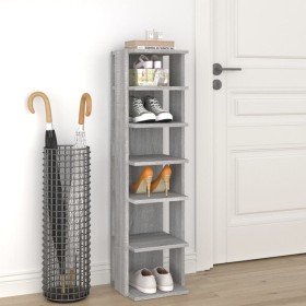 Mueble zapatero madera contrachapada gris Sonoma 27,5x27x102 cm en Zapateros y organizadores de calzado | Comprar online en Foru
