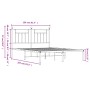 Estructura de cama de metal con cabecero blanca 150x200 cm de vidaXL, Camas y somieres - Ref: Foro24-353588, Precio: 123,66 €...
