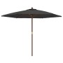 Sombrilla jardín con poste de madera gris antracita 299x240 cm de vidaXL, Sombrillas - Ref: Foro24-363169, Precio: 72,07 €, D...