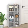 Zapateros 2 uds madera contrachapada gris Sonoma 27,5x27x102 cm en Zapateros y organizadores de calzado | Comprar online en Foru