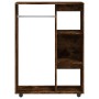 Armario madera contrachapada color roble ahumado 80x40x110 cm en Armarios roperos | Comprar online en Foru.es