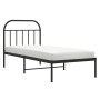 Estructura de cama con cabecero metal negro 90x190 cm de vidaXL, Camas y somieres - Ref: Foro24-353627, Precio: 72,30 €, Desc...