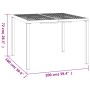 Mesa de jardín de acero gris antracita 100x100x72 cm de vidaXL, Mesas de jardín - Ref: Foro24-362744, Precio: 153,97 €, Descu...