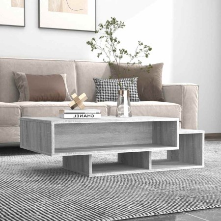 Mesa de centro madera de ingeniería gris Sonoma 105x55x32 cm en Mesas de centro | Comprar online en Foru.es