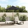 Sombrilla de jardín con poste de madera negro 198x198x231 cm de vidaXL, Sombrillas - Ref: Foro24-363189, Precio: 45,64 €, Des...