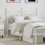White metal headboard 120 cm by vidaXL, Headboards and footboards - Ref: Foro24-353617, Price: 37,30 €, Discount: %