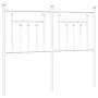 White metal headboard 120 cm by vidaXL, Headboards and footboards - Ref: Foro24-353617, Price: 37,30 €, Discount: %
