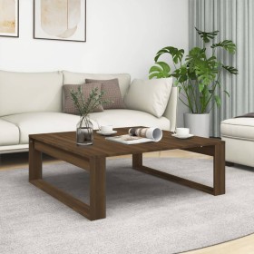 Mesa de centro madera de ingeniería marrón roble 100x100x35 cm en Mesas de centro | Comprar online en Foru.es