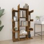 Estantería de madera contrachapada roble ahumado 86x25,5x140 cm en Librerías y estanterías | Comprar online en Foru.es