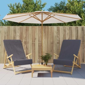 Toallas de playa 2 uds tela gris antracita 400 g/m² 60x135 cm de vidaXL, Toallas de playa - Ref: Foro24-362673, Precio: 26,10...