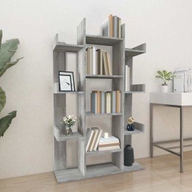 Estantería madera contrachapada gris Sonoma 86x25,5x140 cm en Librerías y estanterías | Comprar online en Foru.es
