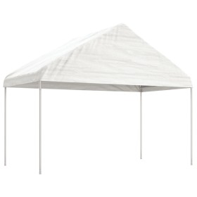 Cenador con techo polietileno blanco 4,08x2,23x3,22 m de vidaXL, Carpas y cenadores - Ref: Foro24-362637, Precio: 134,64 €, D...