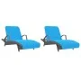 Toallas de playa 2 uds tela turquesa 400 g/m² 75x200 cm de vidaXL, Toallas de playa - Ref: Foro24-362680, Precio: 51,88 €, De...