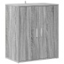 Zapatero de madera contrachapada gris Sonoma 60x35x70 cm en Zapateros y organizadores de calzado | Comprar online en Foru.es