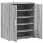 Zapatero de madera contrachapada gris Sonoma 60x35x70 cm en Zapateros y organizadores de calzado | Comprar online en Foru.es