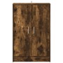 Mueble zapatero madera contrachapada roble ahumado 60x35x92 cm en Zapateros y organizadores de calzado | Comprar online en Foru.