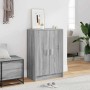Zapatero de madera contrachapada gris Sonoma 60x35x92 cm en Zapateros y organizadores de calzado | Comprar online en Foru.es