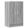 Zapatero de madera contrachapada gris Sonoma 60x35x92 cm en Zapateros y organizadores de calzado | Comprar online en Foru.es
