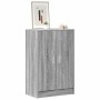 Zapatero de madera contrachapada gris Sonoma 60x35x92 cm en Zapateros y organizadores de calzado | Comprar online en Foru.es