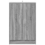Zapatero de madera contrachapada gris Sonoma 60x35x92 cm en Zapateros y organizadores de calzado | Comprar online en Foru.es