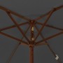 Sombrilla jardín con poste de madera gris antracita 196x231 cm de vidaXL, Sombrillas - Ref: Foro24-363161, Precio: 52,27 €, D...