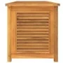 Caja de almacenaje de jardín con bolsa teca maciza 175x50x53 cm de vidaXL, Cajas de almacenaje para exteriores - Ref: Foro24-...