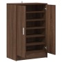 Mueble zapatero madera contrachapada roble marrón 60x35x92 cm en Zapateros y organizadores de calzado | Comprar online en Foru.e
