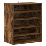 Mueble zapatero madera contrachapada roble ahumado 60x35x70 cm en Zapateros y organizadores de calzado | Comprar online en Foru.