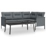 Juego de muebles de jardín 2 piezas acero gris antracita de vidaXL, Conjuntos de jardín - Ref: Foro24-362810, Precio: 277,07 ...