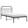 Estructura de cama con cabecero metal negro 100x190 cm de vidaXL, Camas y somieres - Ref: Foro24-353629, Precio: 79,71 €, Des...