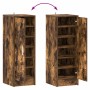 Mueble zapatero madera contrachapada roble ahumado 32x35x92 cm en Zapateros y organizadores de calzado | Comprar online en Foru.