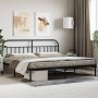 Estructura de cama con cabecero metal negro 193x203 cm de vidaXL, Camas y somieres - Ref: Foro24-353641, Precio: 124,59 €, De...