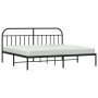 Estructura de cama con cabecero metal negro 193x203 cm de vidaXL, Camas y somieres - Ref: Foro24-353641, Precio: 124,59 €, De...
