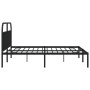 Estructura de cama con cabecero metal negro 193x203 cm de vidaXL, Camas y somieres - Ref: Foro24-353641, Precio: 124,59 €, De...