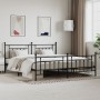 Estructura de cama cabecero y estribo metal negro 200x200 cm de vidaXL, Camas y somieres - Ref: Foro24-353562, Precio: 152,02...