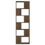 Estantería/divisor de espacios roble marrón 60x24x186 cm en Librerías y estanterías | Comprar online en Foru.es