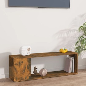 Mueble para TV madera contrachapada roble ahumado 100x24x32 cm en Librerías y estanterías | Comprar online en Foru.es