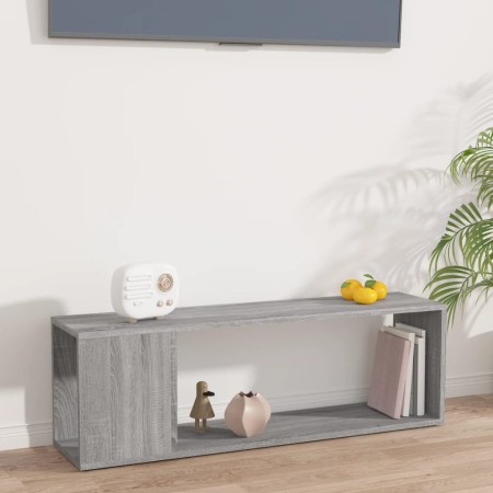 Mueble de TV madera contrachapada gris Sonoma 100x24x32 cm en Librerías y estanterías | Comprar online en Foru.es