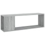 Mueble de TV madera contrachapada gris Sonoma 100x24x32 cm en Librerías y estanterías | Comprar online en Foru.es
