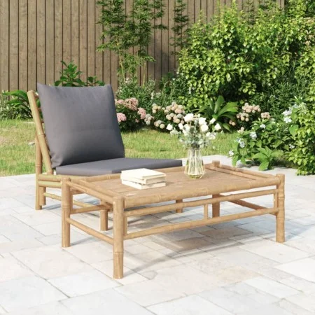 Mesa de centro de jardín bambú 100x55x33 cm de vidaXL, Sofás modulares de exterior - Ref: Foro24-363456, Precio: 94,32 €, Des...