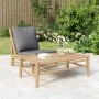 Mesa de centro de jardín bambú 100x55x33 cm de vidaXL, Sofás modulares de exterior - Ref: Foro24-363456, Precio: 94,32 €, Des...