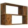 Estantería madera contrachapada color roble ahumado 100x24x63cm en Librerías y estanterías | Comprar online en Foru.es