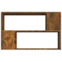 Estantería madera contrachapada color roble ahumado 100x24x63cm en Librerías y estanterías | Comprar online en Foru.es