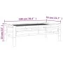 Mesa de centro de jardín bambú 100x55x33 cm de vidaXL, Sofás modulares de exterior - Ref: Foro24-363456, Precio: 94,32 €, Des...