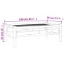 Mesa de centro de jardín bambú 100x55x33 cm de vidaXL, Sofás modulares de exterior - Ref: Foro24-363456, Precio: 96,96 €, Des...