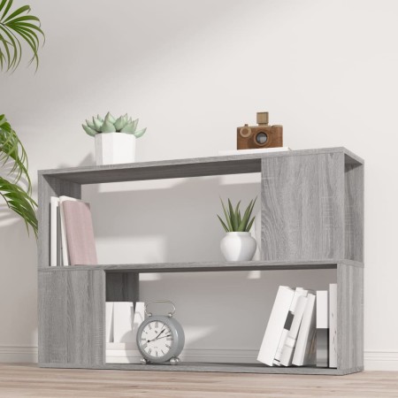 Estantería de madera contrachapada gris Sonoma 100x24x63 cm en Librerías y estanterías | Comprar online en Foru.es