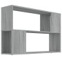 Estantería de madera contrachapada gris Sonoma 100x24x63 cm en Librerías y estanterías | Comprar online en Foru.es